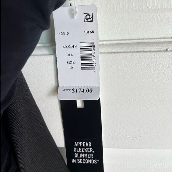 Nwt MagicSuit Isabel One Piece Black Ruffle Beaded Ruched Swimsuit - Picture 6 of 9